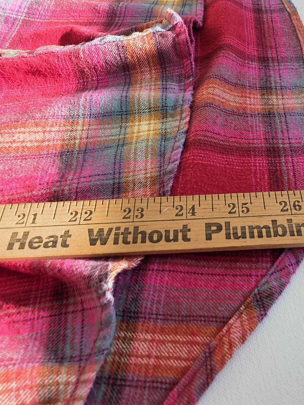 Universal Thread Pink and Red Plaid Button-Up Shirt - Picture 10 of 12